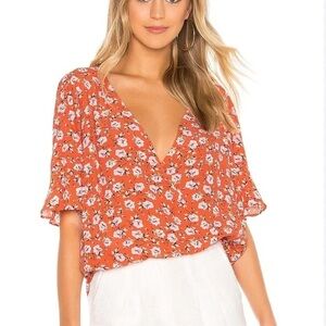 Sanctuary Garden Party Floral Boho Top Size Medium